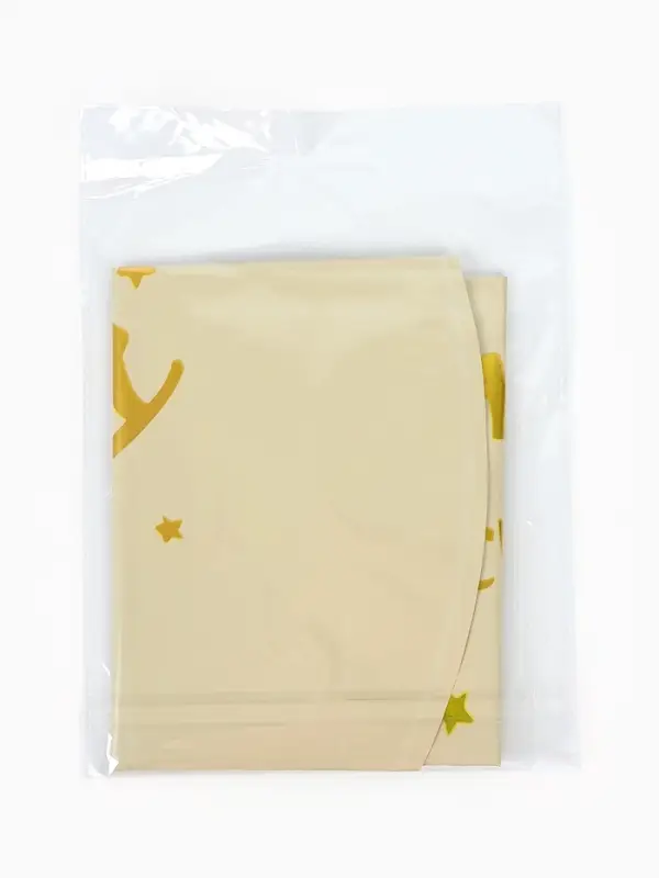 Воздушный шар фольгированный 18" круг "Happy Birthday (золотые звезды)" в инд.уп.