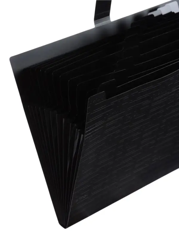 Папка А4 Your Way, 12 отделений, 600 мкм, на кнопке, чёрная