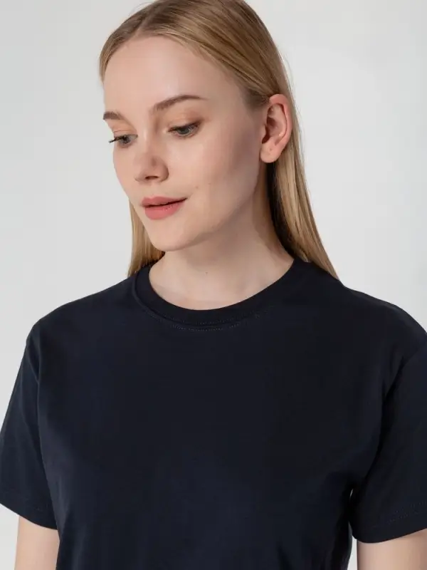 Футболка унисекс T-Bolka 160, темно-синяя, размер XS