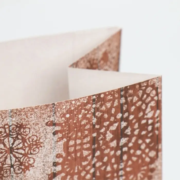 Пакет подарочный без ручек новогодний &laquo;Стильный подарок&raquo;, 10&times;19.5&times;7 см