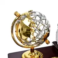 Набор настольный, органайзер 6 в 1, с визитницей и часами, вишня