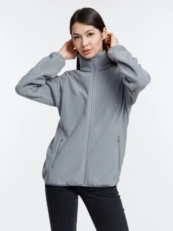 Куртка флисовая унисекс Nesse, серая, размер XL/XXL Куртка флисовая унисекс Nesse, серая, размер XL/XXL