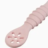 Ложка детская для прикорма, силикон, набор 3 шт., розовый M&B