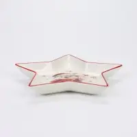 Блюдо сервировочное новогоднее Доляна &laquo;Зимний друг&raquo;, 24.5&times;23.5&times;3.5 см, доломит, белая, красная