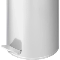 Ведро мусорное с педалью стальное, хром, 250х600мм, объем 30л