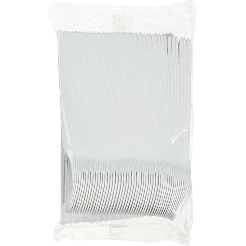 Ложка одноразовая чайная 125мм, белая, ПС 6000 шт/кор