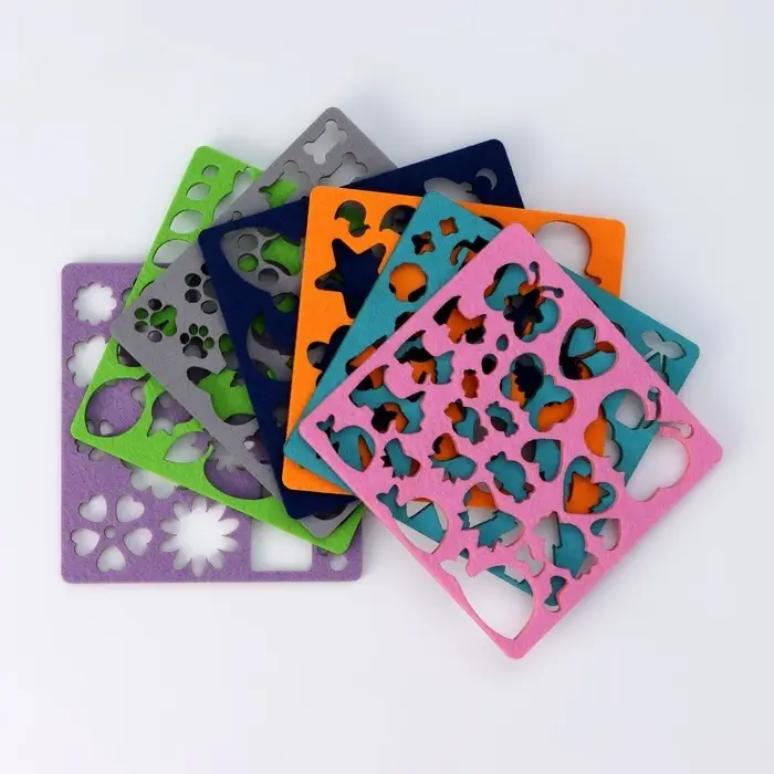 Валяние из шерсти. Набор трафаретов для валяния, 16&times;16 см, 7 шт.