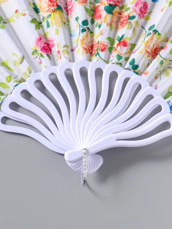 Веер складной &laquo;Кустовые розы&raquo;, 22.5 см