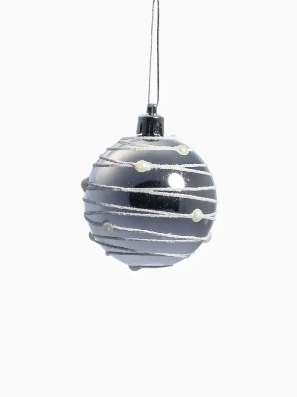 Ёлочные игрушки &laquo;Жемчужный орион&raquo;, шары новогодние, d=6 см, набор 8 шт., серебро