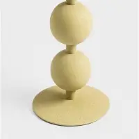 Подсвечник на 1 свечу текстурный &laquo;Оливковый&raquo;, с 3 сферами, 10&times;10&times;25 см
