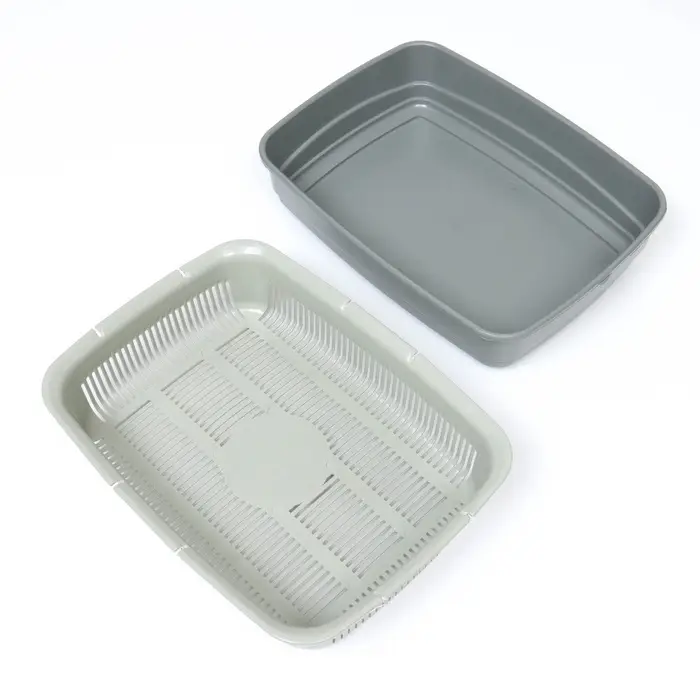 Лоток большой с сеткой Atlantis &laquo;Стандарт&raquo;, 42&times;31&times;10 см, серый