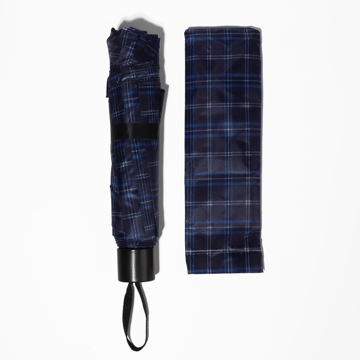 Зонт механический «Клетка», 4 сложения, 10 спиц, R = 52/60 см, D = 120 см, цвет МИКС Зонт механический «Клетка», 4 сложения, 10 спиц, R = 52/60 см, D = 120 см, цвет МИКС