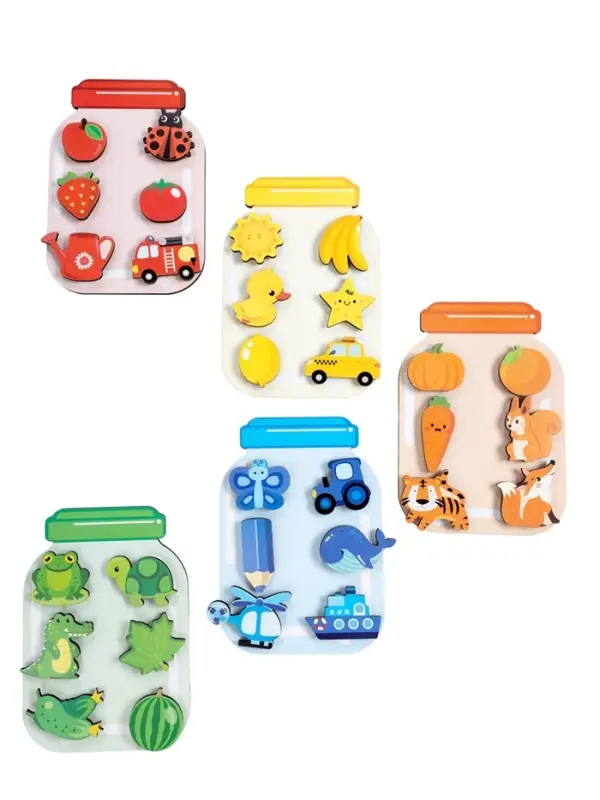 Игра развивающая на липучках "Цвет в банке" 06001