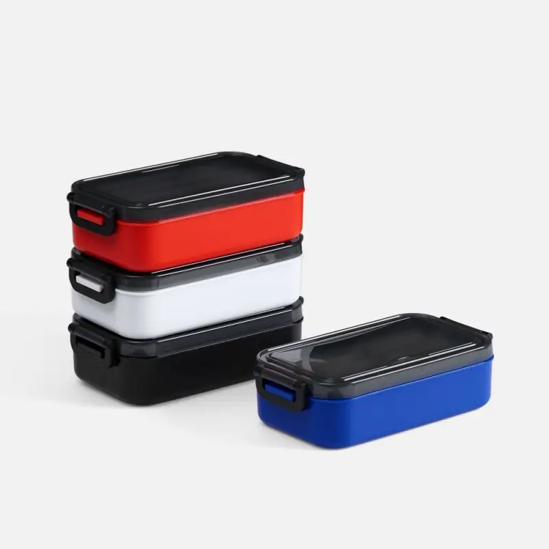 Ланчбокс Pranzo, красный с черным Ланчбокс Pranzo, красный с черным