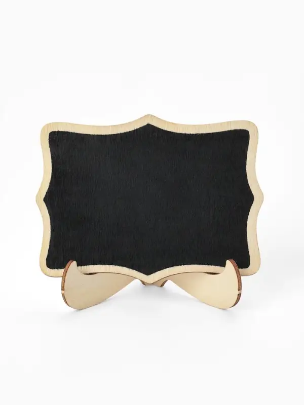 Меловой ценник &laquo;На подставке&raquo; 10&times;5&times;7, вытянутые углы, (фасовка 10 шт.), цвет чёрный