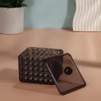 Органайзер для хранения &laquo;Black Secret&raquo;, с крышкой, 9.5&times;9.5&times;7 см, чёрный