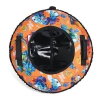 Тюбинг – ватрушка «Машинки», диаметр чехла 70 см, оранжевая, чёрная, Winter Star