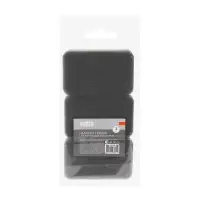 Набор губок 3 шт., тм VETTA, трехслойные, 10,5х6,5х3,3 см, поролон, полиуретан