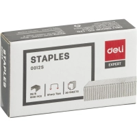 Скобы для степлера №26/6 Deli E0012S оцинкованные, 1000 шт./уп