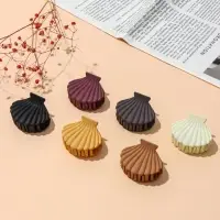 Краб для волос "Артемида" ракушка, 6х4,5 см, матовый, микс