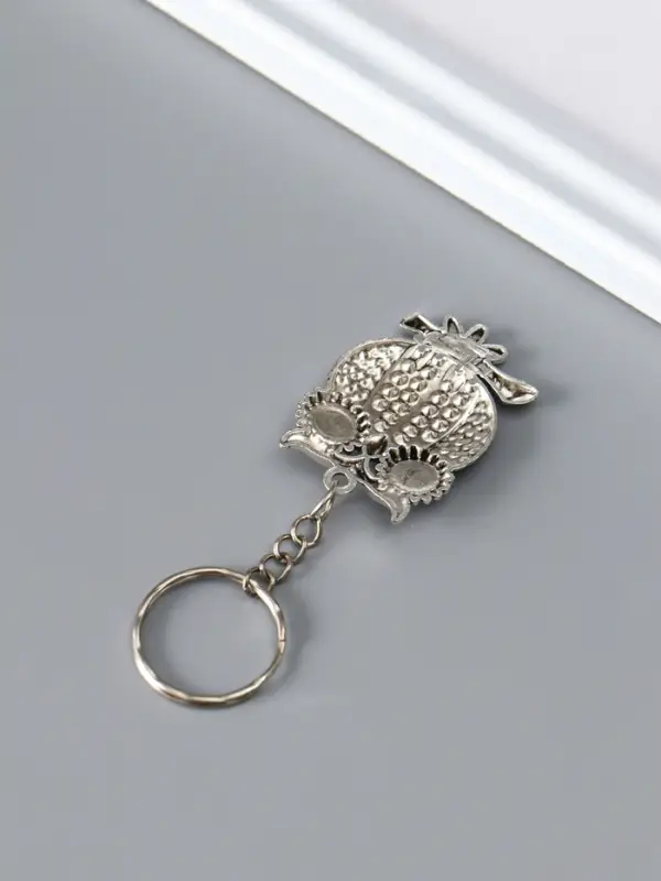 Брелок для ключей на кольце &laquo;Филин от сглаза&raquo;, металл, 4.5&times;2.7 см