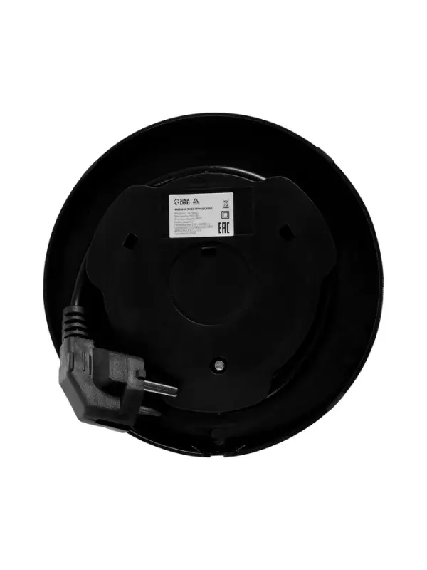 Чайник электрический Luazon LSK-1802, стекло, 1.8 л, 1500 Вт, подсветка, черно-стальной