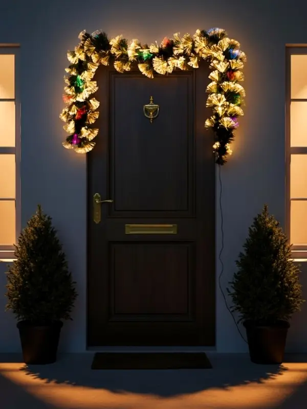 Хвойная гирлянда светодиодная &laquo;Вспышки&raquo; 200 см, автопереключение