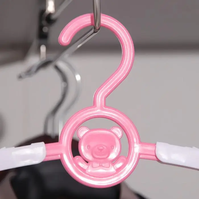 Плечики для одежды детская «Мишка», раздвижная, размер 30-34, цвет МИКС Плечики для одежды детская «Мишка», раздвижная, размер 30-34, цвет МИКС