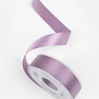 Лента атласная TEIRA, двухсторонняя, 25 мм, 25&plusmn;1 м, сиреневая №0434