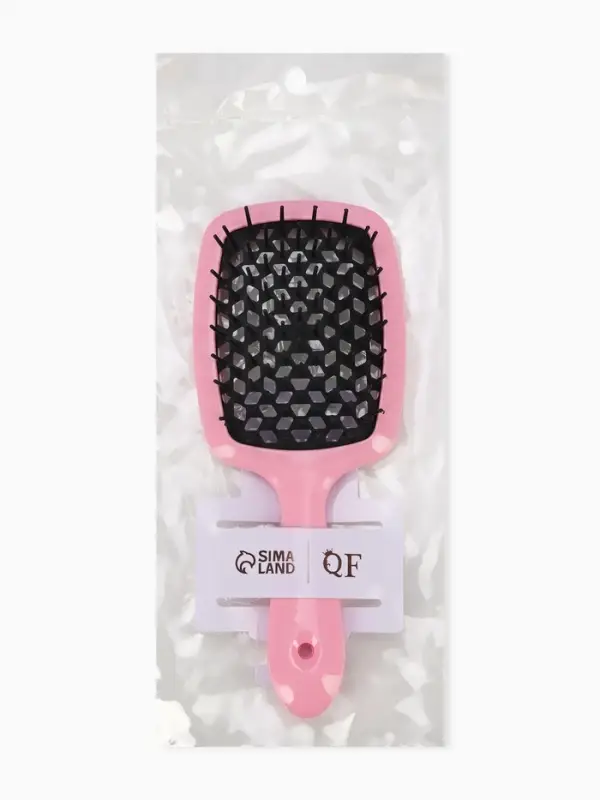 Расчёска массажная, широкая, продуваемая, 8.4&times;20.5(&plusmn;1) см, МИКС