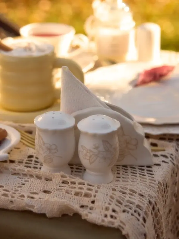 Набор для специй SL Home &laquo;Аманде&raquo;, 5&times;5&times;8 см, солонка, перечница, фарфор, белый