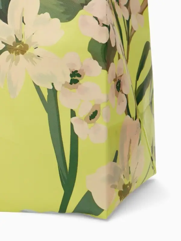 Сумка для покупок &laquo;Полевой букет&raquo;, многоразовая, зелёная