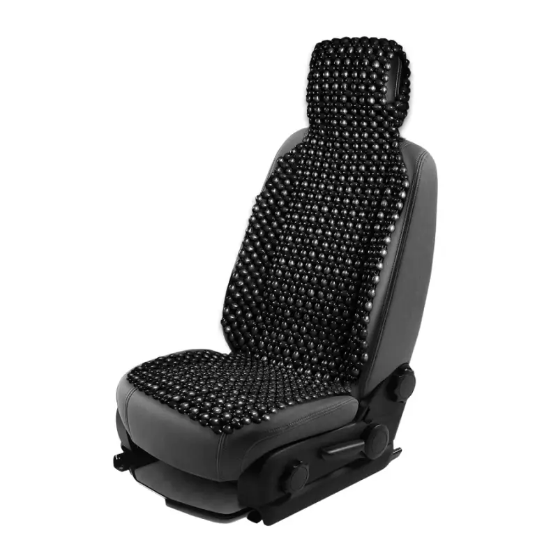 Накидка массажная AVS M2403-BL (большая) деревянные косточки (Черный), 1 шт.