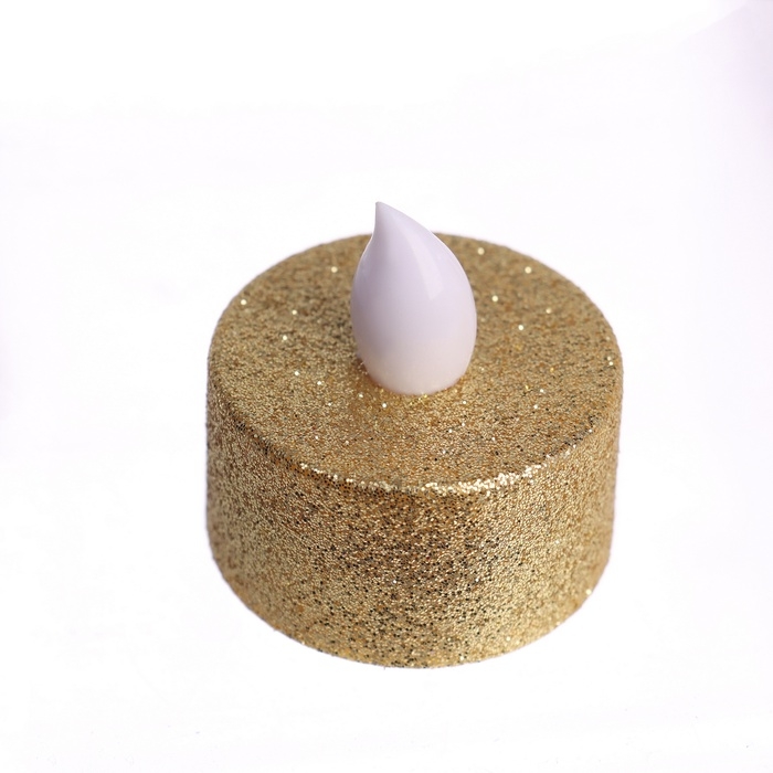 Светодиодные свечи, ночники LED RISALUX «Для волшебных моментов» набор 4 шт., золото блёстки, RGB