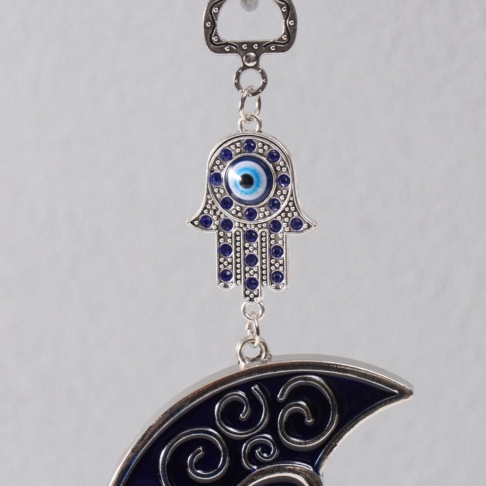 Подвеска от сглаза  Подвеска от сглаза "Месяц и рука Фатимы" 7,5х27 см
