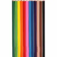 Карандаши 12цв, Hatber, заточ, трехгр, коробка, европодвес 93404
