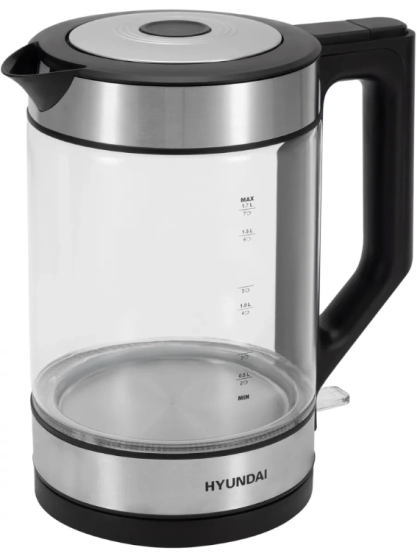 Чайник HYK-G3509 1,7л 2200Вт черный (стекло)