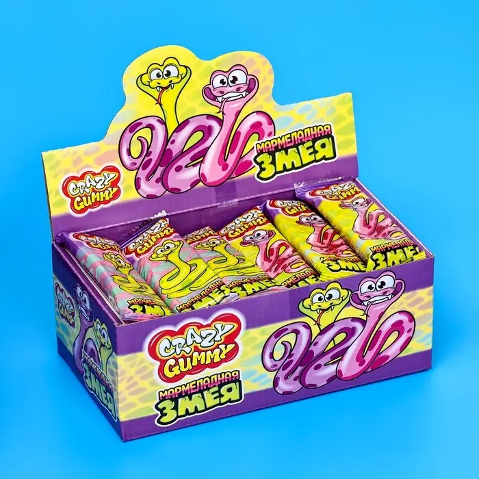 Мармелад CRAZY GUMMY Мармеладная змея, 15 г Мармелад CRAZY GUMMY Мармеладная змея, 15 г