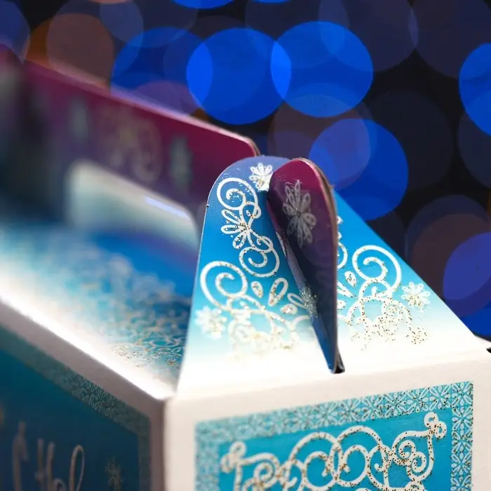 Подарочная новогодняя коробка «С Новым годом!», упаковка, 17.3×6.5×15 см