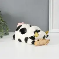 Копилка для денег &laquo;Коровка на сене&raquo;, керамика, 18.5&times;10.8&times;9.7 см