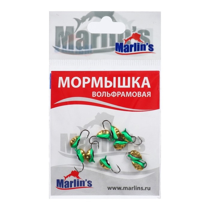 Мормышка вольфрамовая Marlin's ВЯТСКАЯ Личинка №2, 10 шт Мормышка вольфрамовая Marlin's ВЯТСКАЯ Личинка №2, 10 шт