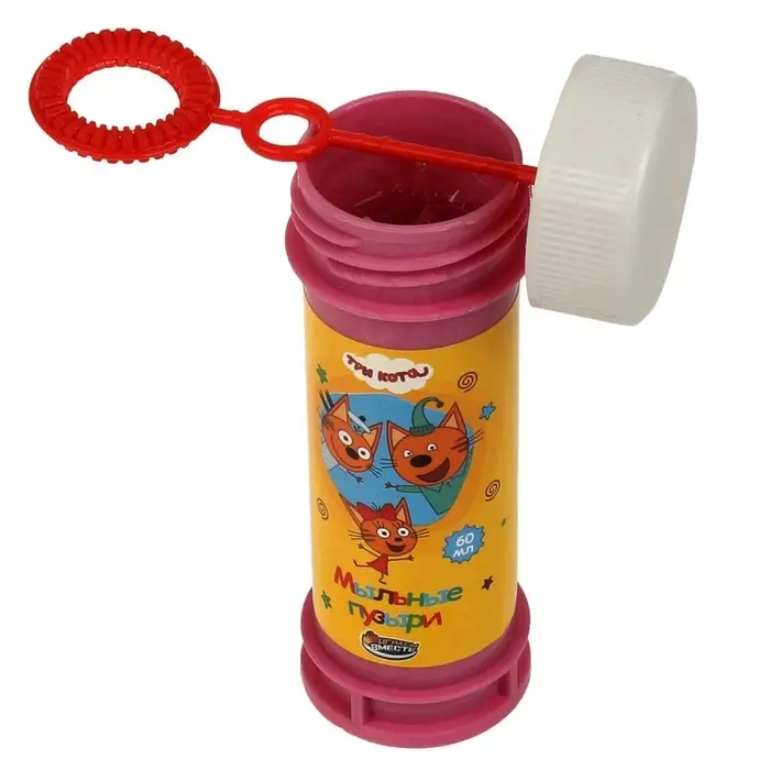 Мыльные пузыри Три Кота 60мл ИГРАЕМ ВМЕСТЕ 01073-60ЭД