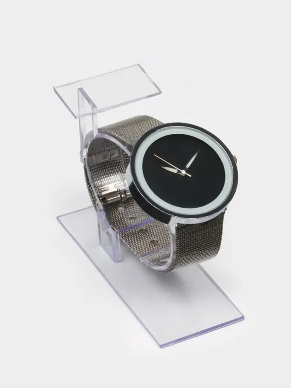 Подставка для часов/браслетов, с ценникодержателем, 3.5×8.5×6 см, оргстекло 2 мм Подставка для часов/браслетов, с ценникодержателем, 3.5×8.5×6 см, оргстекло 2 мм