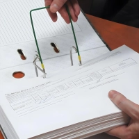 Механизм для скоросшивателя разъемн Attache метал/пласт,10 шт,зел, до 1600л