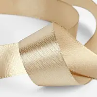 Лента атласная, 20 мм, 23&plusmn;1 м, тёмно-бежевая №268