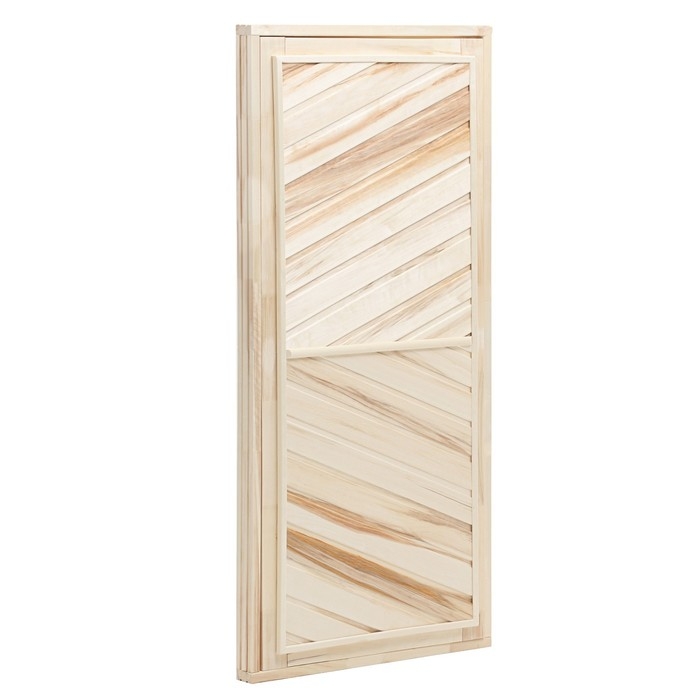 Дверь для бани и сауны, размер коробки 170х80 см, универсальная, липа Дверь для бани и сауны, размер коробки 170х80 см, универсальная, липа