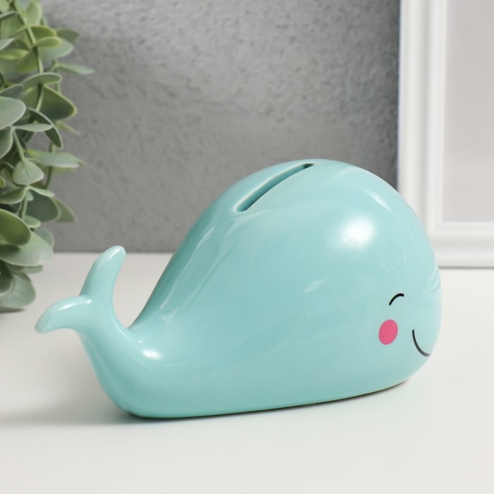 Копилка керамика Копилка керамика "Мятный китёнок" 16,7х9,9х9,1 см