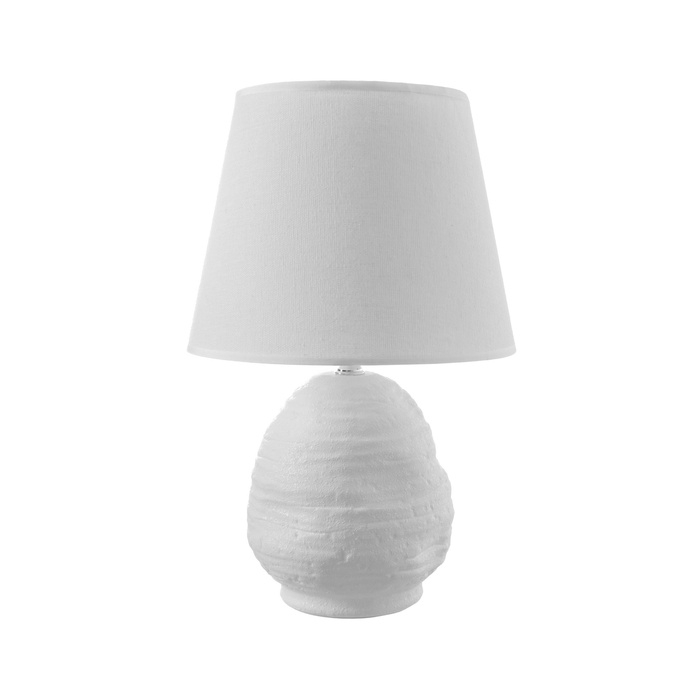 Настольная лампа с абажуром RISALUX «Аризона», 1×40 Вт, Е27, белый, 20×20×32 см Настольная лампа с абажуром RISALUX «Аризона», 1×40 Вт, Е27, белый, 20×20×32 см