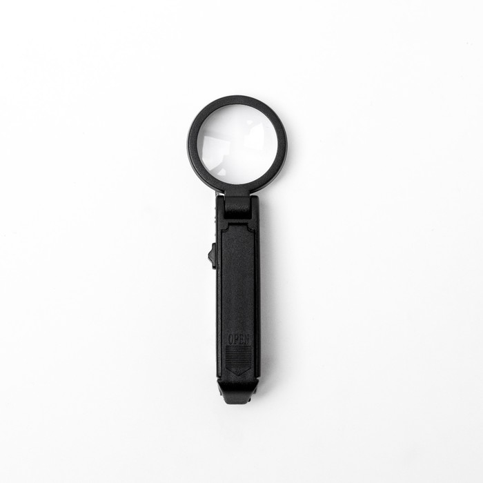 Лупа с пинцетом, линза 25мм, подсветка Лупа с пинцетом, линза 25мм, подсветка