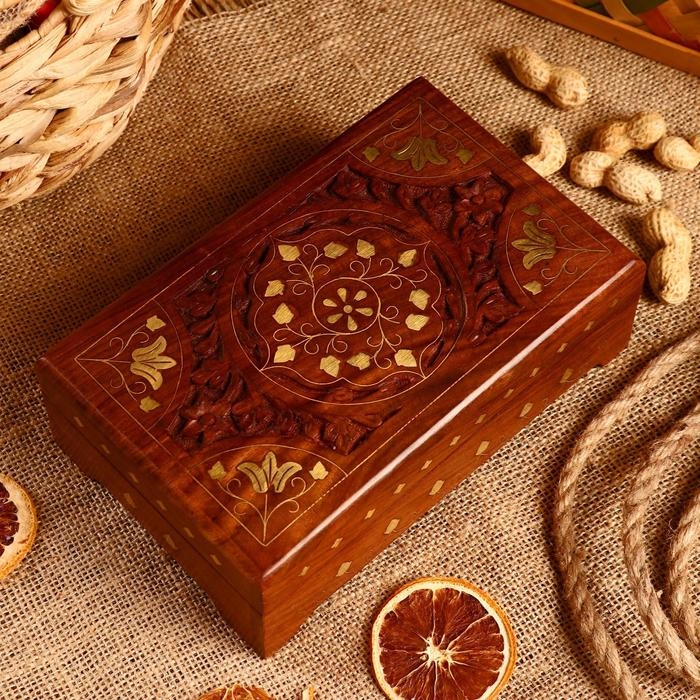 Шкатулка  Шкатулка "Клеменс" дерево 20х12х6 см